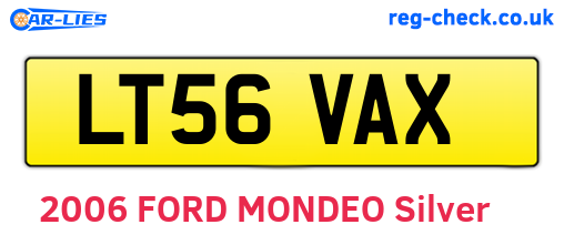 LT56VAX are the vehicle registration plates.