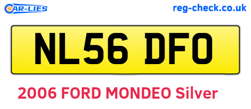 NL56DFO are the vehicle registration plates.