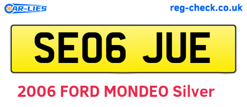 SE06JUE are the vehicle registration plates.