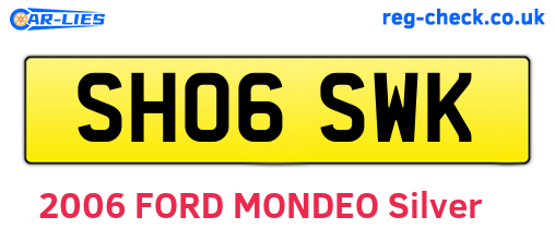 SH06SWK are the vehicle registration plates.