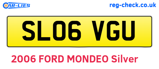 SL06VGU are the vehicle registration plates.