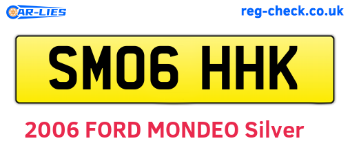 SM06HHK are the vehicle registration plates.
