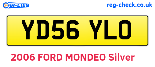 YD56YLO are the vehicle registration plates.