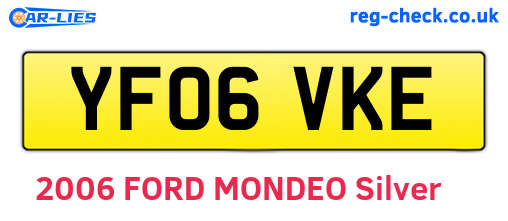 YF06VKE are the vehicle registration plates.