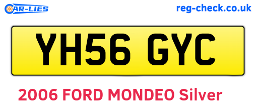YH56GYC are the vehicle registration plates.