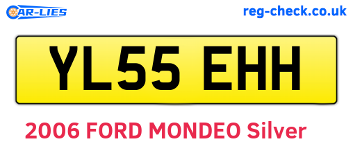 YL55EHH are the vehicle registration plates.