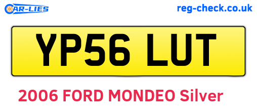 YP56LUT are the vehicle registration plates.