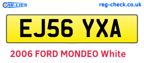 EJ56YXA are the vehicle registration plates.