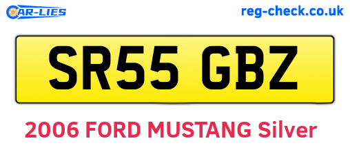 SR55GBZ are the vehicle registration plates.