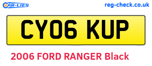 CY06KUP are the vehicle registration plates.