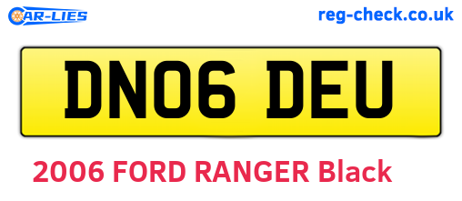 DN06DEU are the vehicle registration plates.