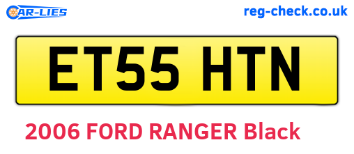 ET55HTN are the vehicle registration plates.