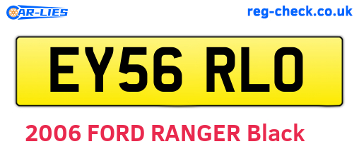 EY56RLO are the vehicle registration plates.