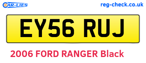 EY56RUJ are the vehicle registration plates.
