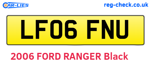 LF06FNU are the vehicle registration plates.