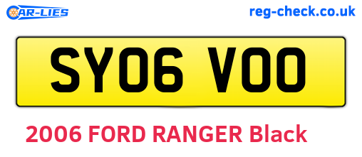 SY06VOO are the vehicle registration plates.