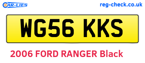WG56KKS are the vehicle registration plates.