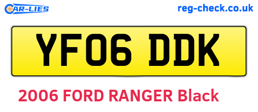 YF06DDK are the vehicle registration plates.