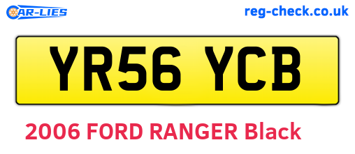 YR56YCB are the vehicle registration plates.