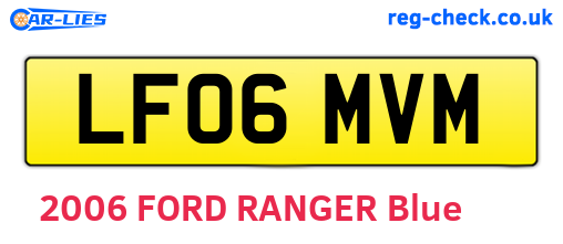 LF06MVM are the vehicle registration plates.