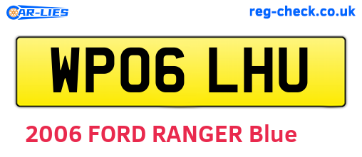 WP06LHU are the vehicle registration plates.