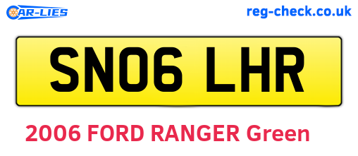 SN06LHR are the vehicle registration plates.