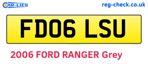FD06LSU are the vehicle registration plates.