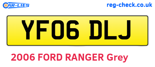 YF06DLJ are the vehicle registration plates.