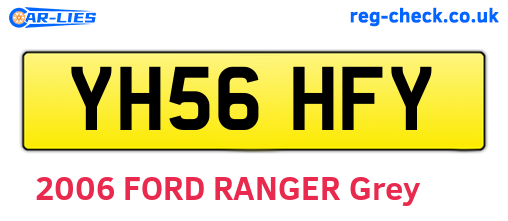 YH56HFY are the vehicle registration plates.