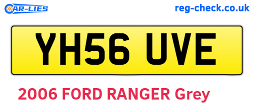 YH56UVE are the vehicle registration plates.