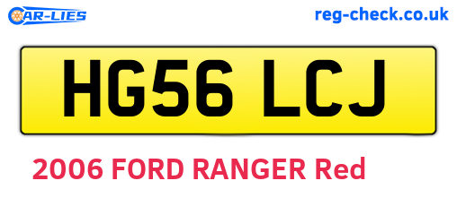 HG56LCJ are the vehicle registration plates.