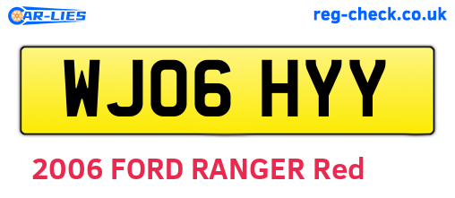 WJ06HYY are the vehicle registration plates.