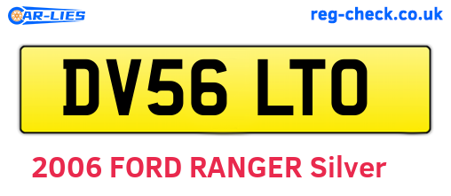 DV56LTO are the vehicle registration plates.