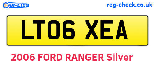 LT06XEA are the vehicle registration plates.