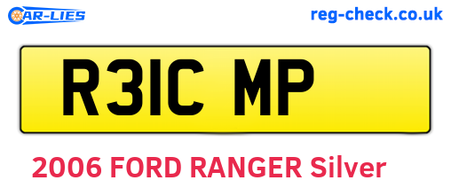R31CMP are the vehicle registration plates.