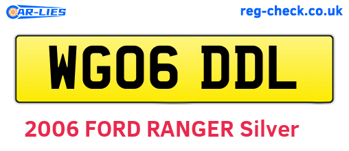 WG06DDL are the vehicle registration plates.