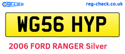 WG56HYP are the vehicle registration plates.