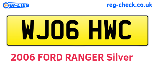 WJ06HWC are the vehicle registration plates.
