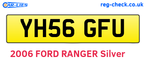 YH56GFU are the vehicle registration plates.