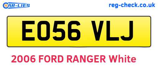EO56VLJ are the vehicle registration plates.