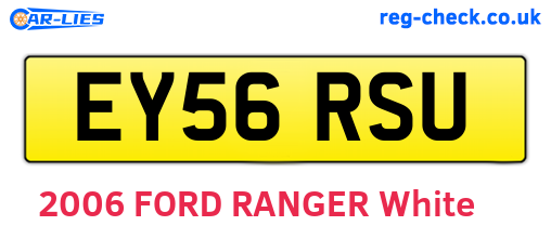 EY56RSU are the vehicle registration plates.