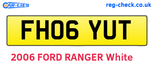 FH06YUT are the vehicle registration plates.