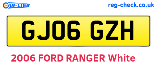 GJ06GZH are the vehicle registration plates.