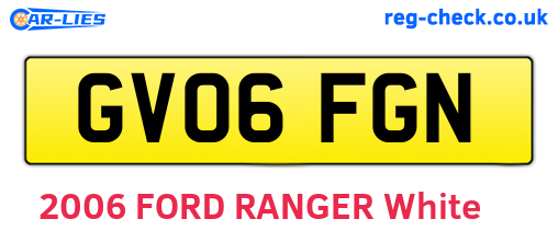 GV06FGN are the vehicle registration plates.