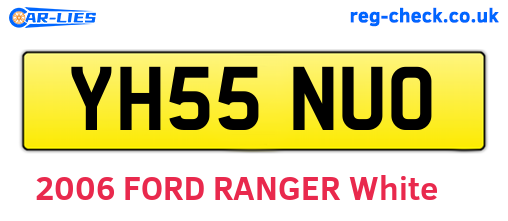 YH55NUO are the vehicle registration plates.