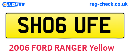 SH06UFE are the vehicle registration plates.