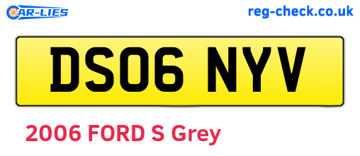 DS06NYV are the vehicle registration plates.