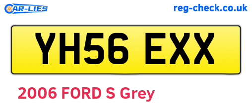 YH56EXX are the vehicle registration plates.