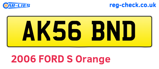 AK56BND are the vehicle registration plates.