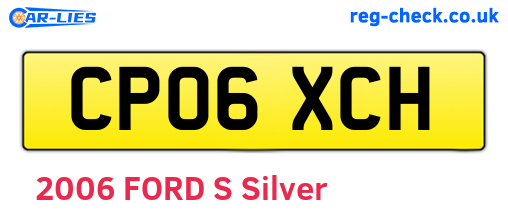 CP06XCH are the vehicle registration plates.